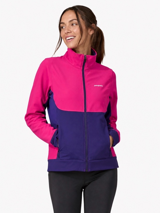 Patagonia Jackets & Blazers - PATAGONIA INTRAVERSE HYBRID SOFT SHELL JACKET WOMENS M SKI ATHLETIC ZIP POCKETS
